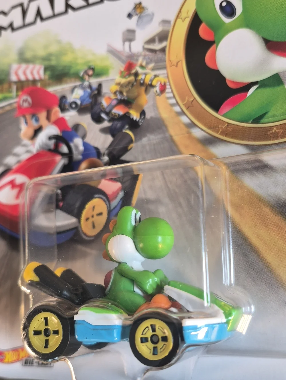Mariokart × Mariokart Yoshi Standard Kart Car, 1:64, Green.